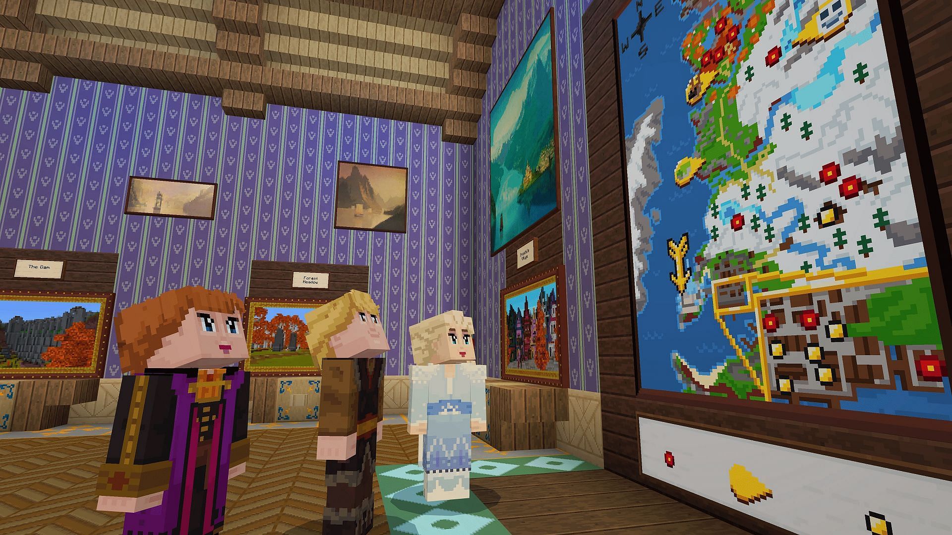 Both official and player-made maps can encounter issues when some blocks are broken (Image via Mojang/Disney)